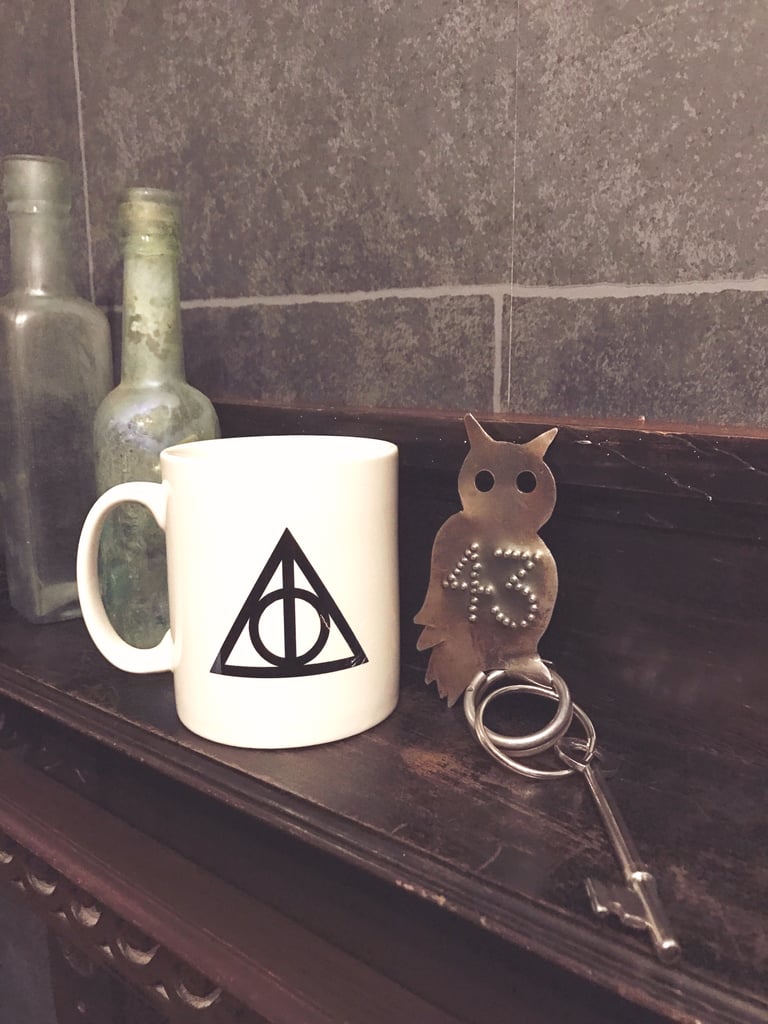 Loved the little details like the owl keys and the Deathly Hallows mug provided in the room, which you buy from the front desk.