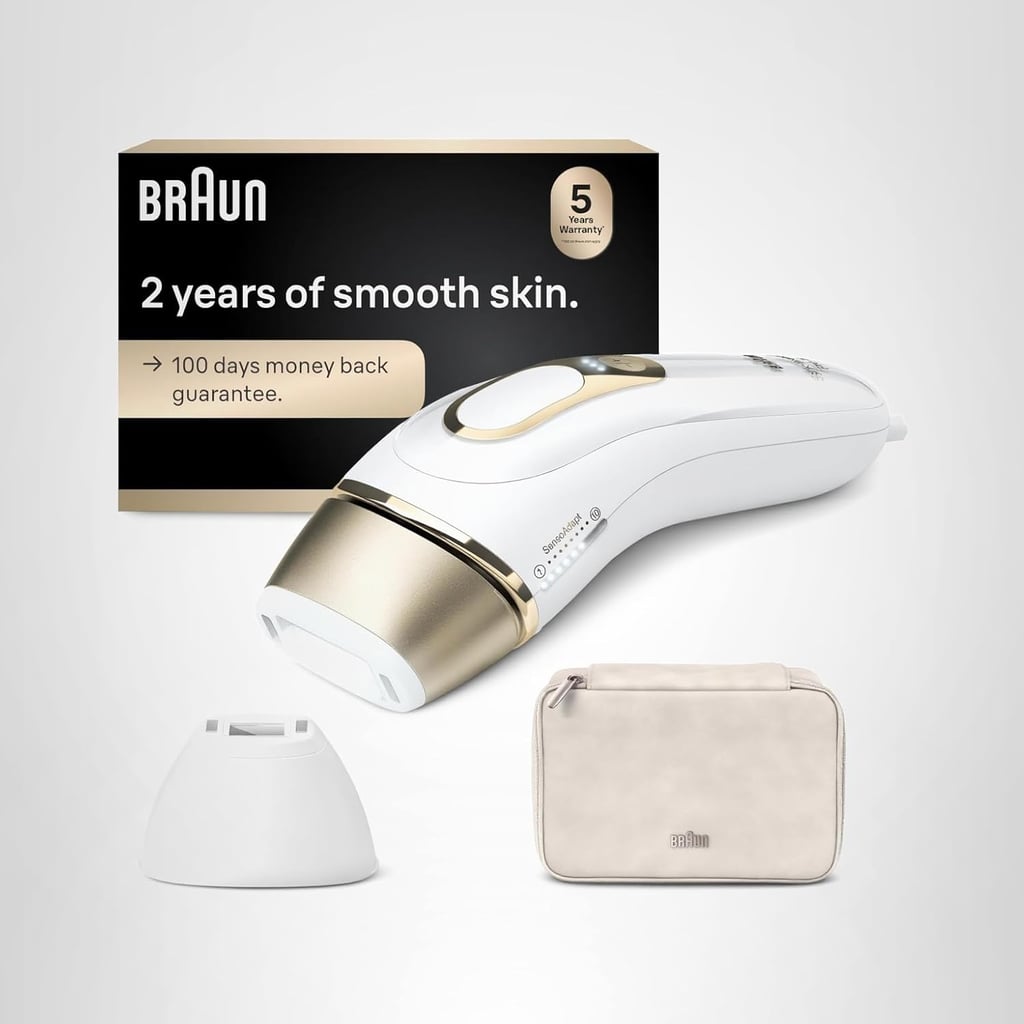 Braun IPL at Home Laser Hair Removal ($245, originally $350)
You could wait for a laser hair removal Groupon deal or you could invest in this device to zap away hair from the privacy and convenience of your own home. It allows you to adjust intensity levels and switch out head attachments for different areas. Plus, the built-in skin tone sensor automatically adjusts each flash for a safe and customized experience.