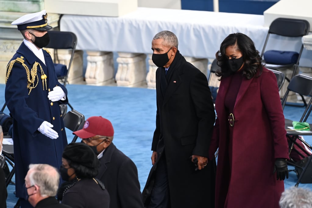 Michelle Obama's Plum Sergio Hudson Suit on Inauguration Day