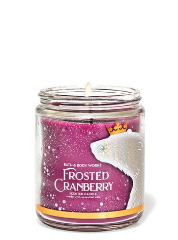 Frosted Cranberry Single Wick Candle