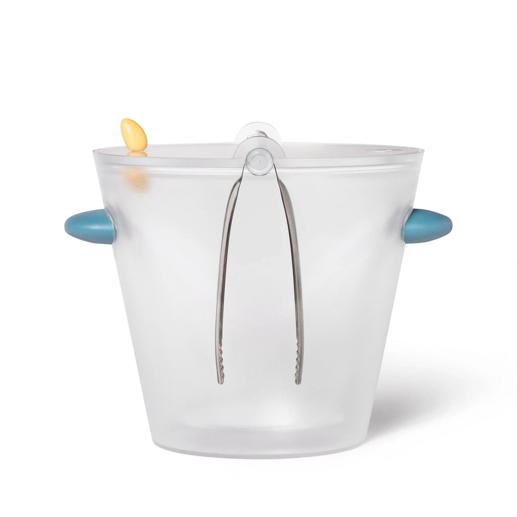 Michael Graves Plastic Ice Bucket With Tongs