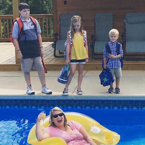Mom's Funny Back-to-School Photo