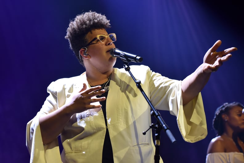 LONDON, ENGLAND - MARCH 10: Brittany Howard performs on stage at the O2 Kentish Town Forum on March 10, 2020 in London, England. (Photo by C Brandon/Redferns)