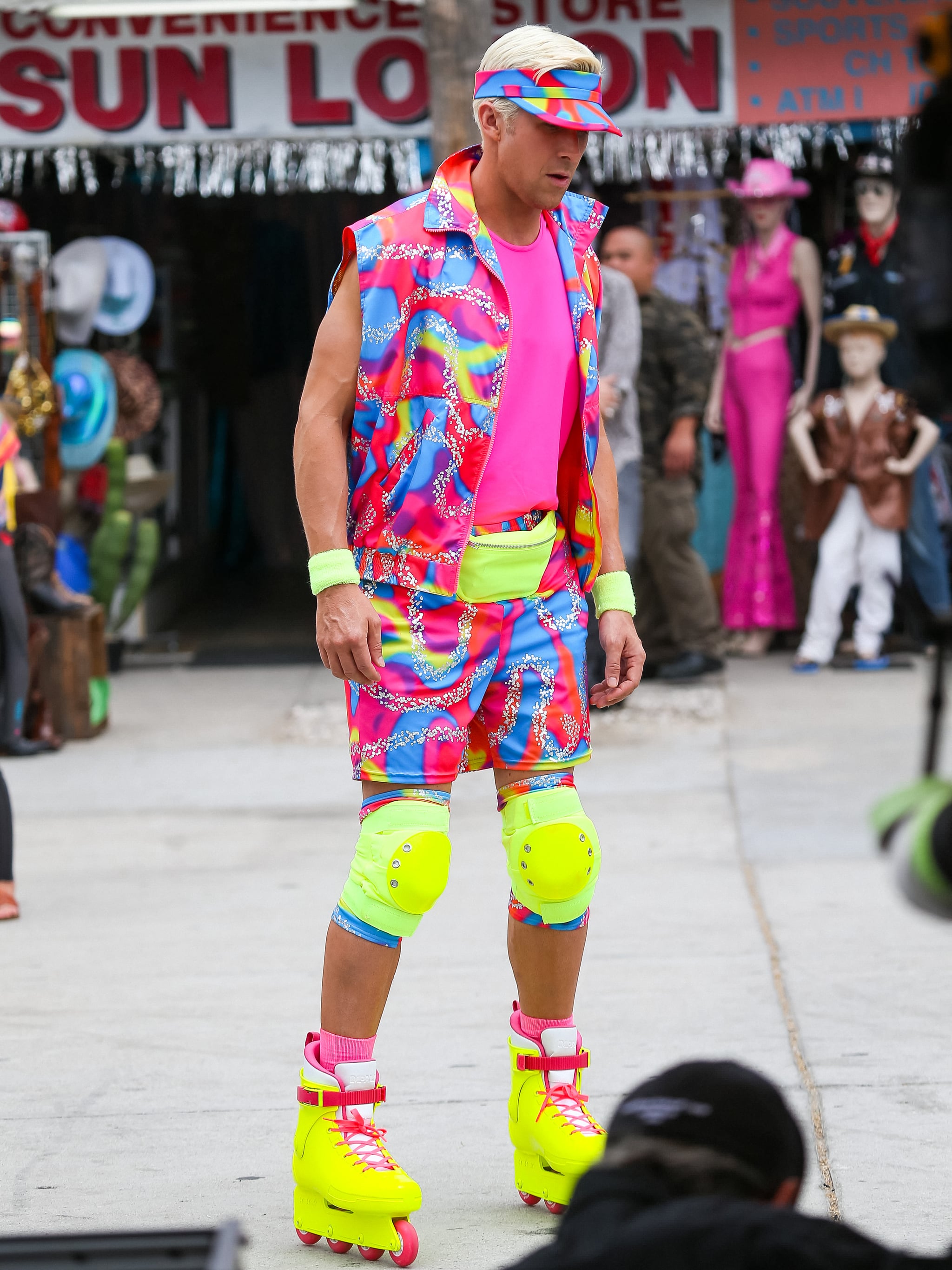 LOS ANGELES, CA - JUNE 28: Ryan Gosling is seen on the set of the movie 'Barbie'  on June 28, 2022 in Los Angeles, California.  (Photo by Bellocqimages/Bauer-Griffin/GC Images)