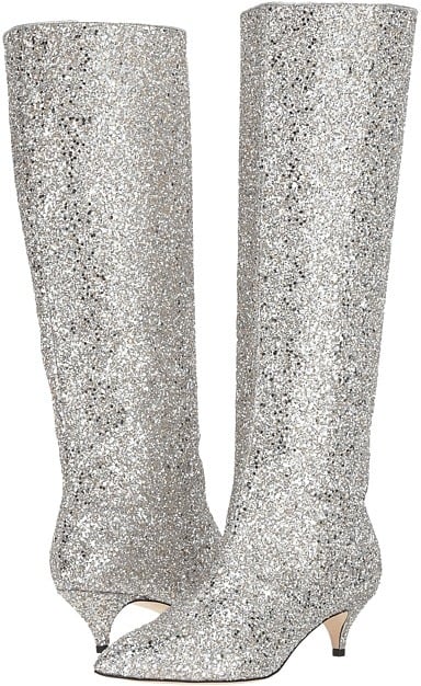 Kate Spade Olina Shoes | Miley Cyrus Silver Thigh High Boots on The ...
