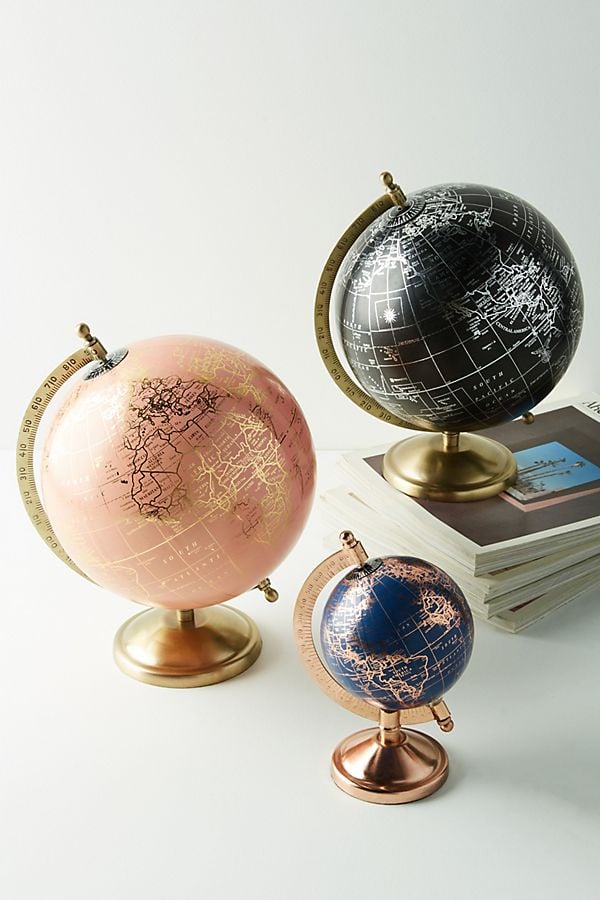 Anthropologie Decorative Globe How to Decorate a Small Apartment on a