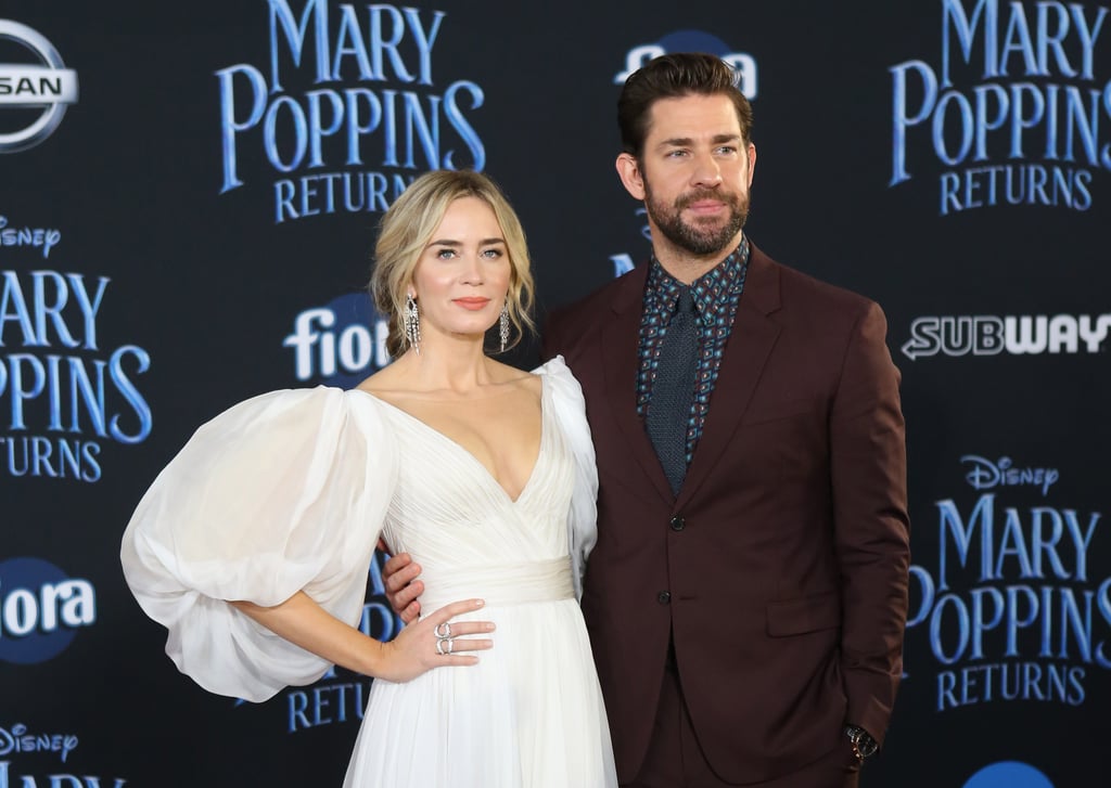 Emily Blunt and John Krasinski Mary Poppins Premiere Photos