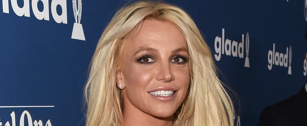 Britney Spears Wears Yellow Cutout Crop Top and Nike Shorts