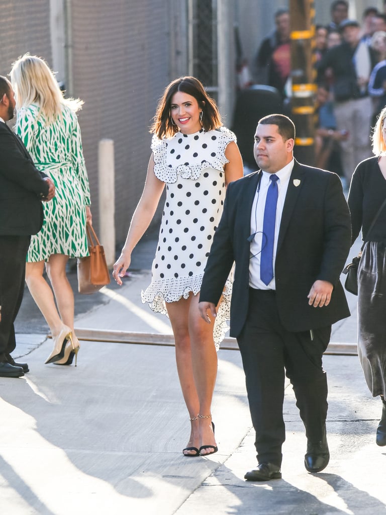 Mandy Moore's Polka-Dot Dress on Jimmy Kimmel