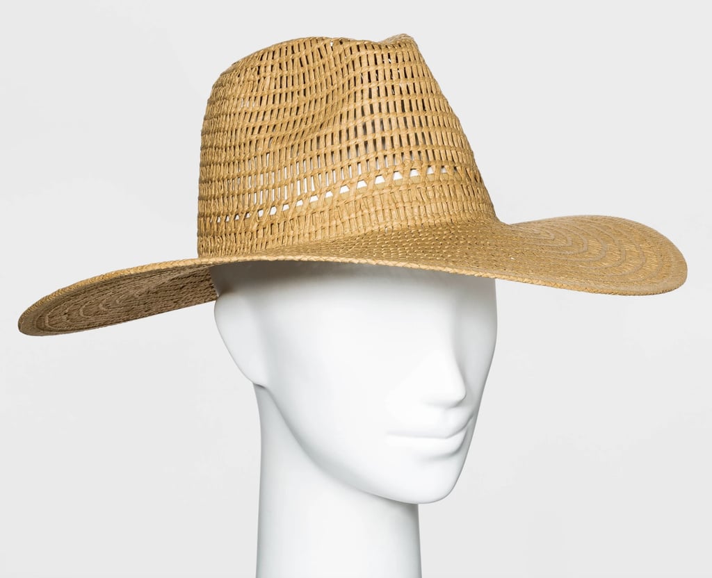 Universal Thread Wide-Brim Open Weave Straw Panama Hat