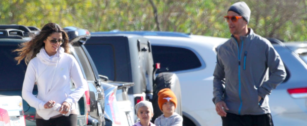 Matthew McConaughey and Camila Alves on a Family Jog