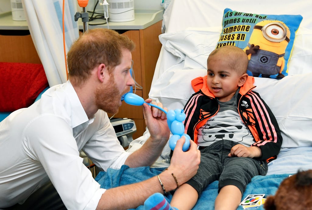 Prince Harry Visits Oxford Children's Hospital May 2019