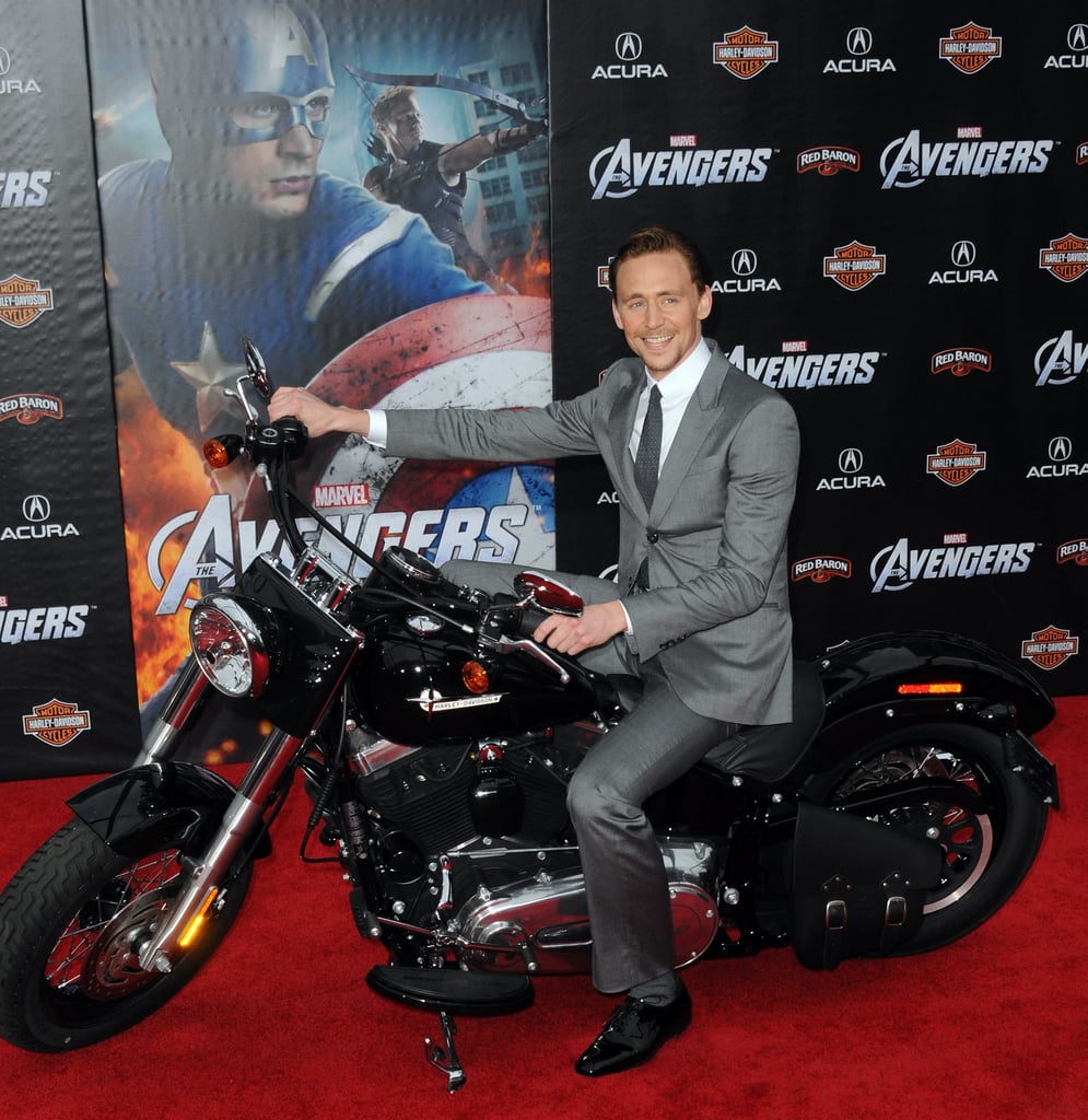 Tom rode a motorcycle.