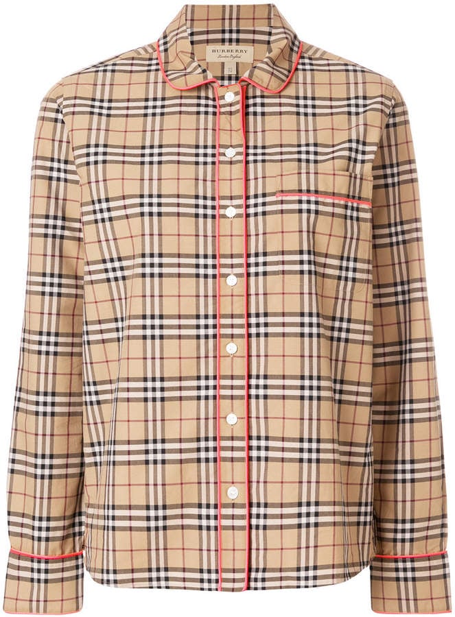 Burberry Check Pajama Style Shirt