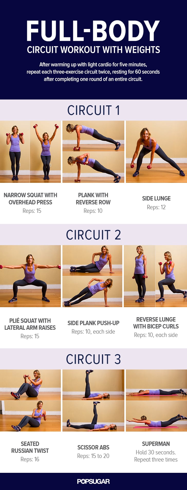 Print This Now! Full-Body Circuit With Weights  Full body circuit workout, Circuit  workout, Fitness body