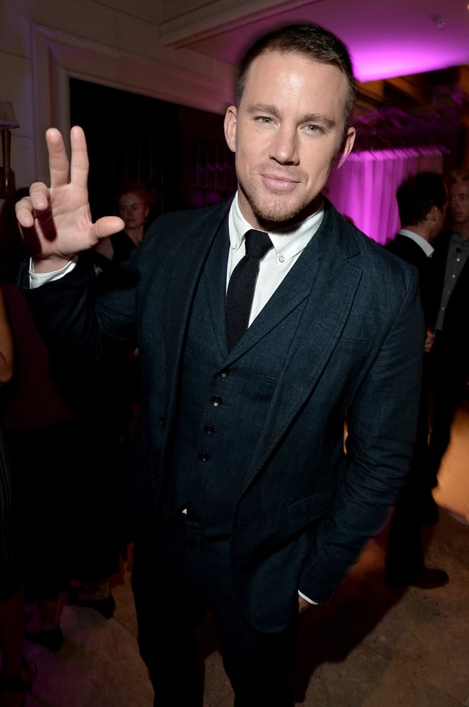 Channing Tatum suited up for InStyle and Hollywood Foreign Press Association's party.