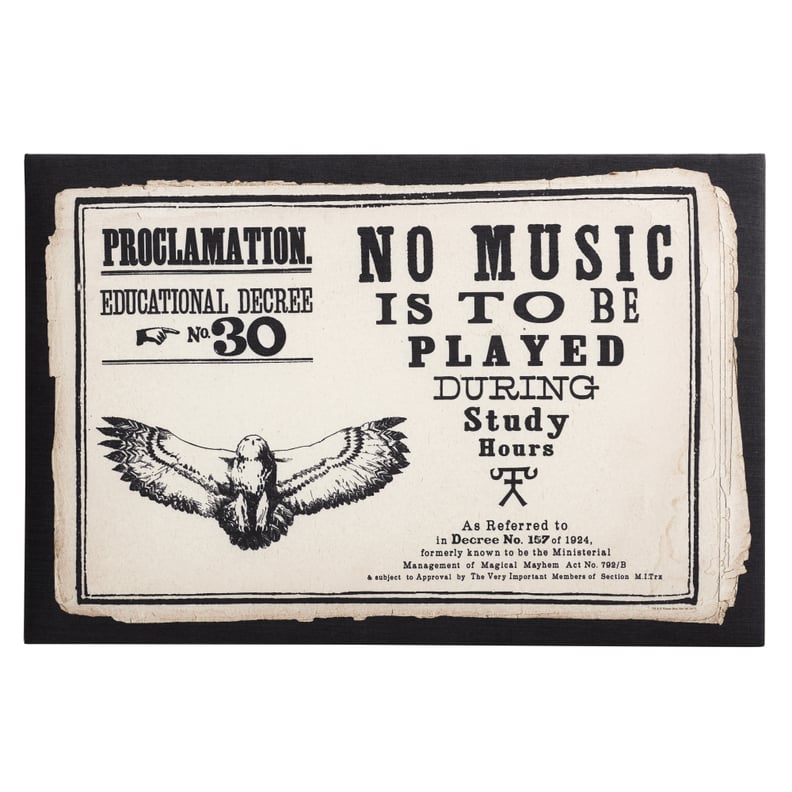 Educational Decree Proclamation Pin Board