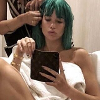 Dua Lipa's Green Bob