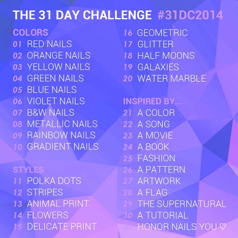 The 31 Day Challenge