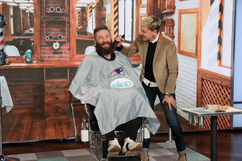 Ellen Shaving Julian's Beard
