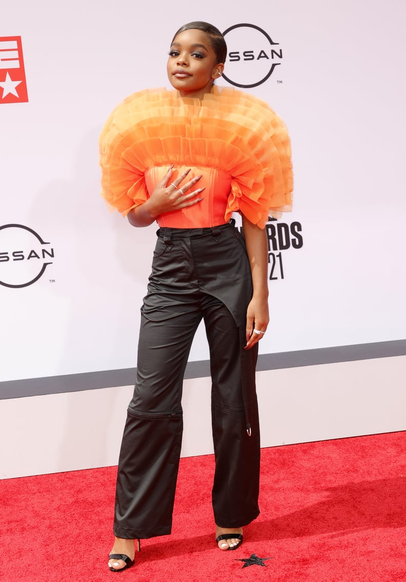 Marsai Martin in Annakiki - Bet Awards Arrivals - 2