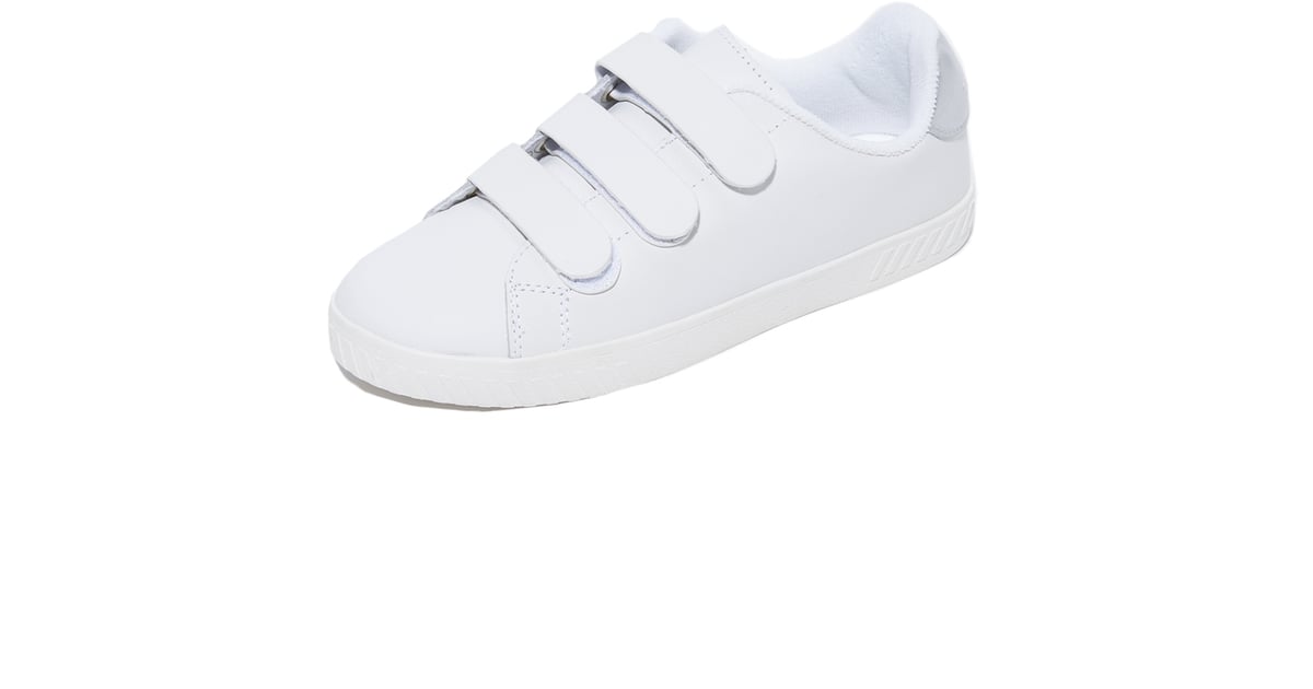 Tretorn Carry II Velcro Sneakers | Selena Gomez's White Velcro Sneakers ...
