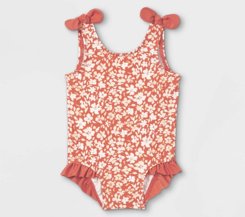 Cat & Jack Floral Print One-Piece Swimsuit