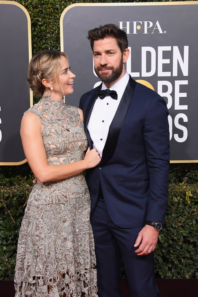 Emily Blunt and John Krasinski 2019 Golden Globes Pictures