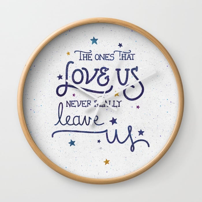 "The Ones That Love Us" Quote Clock (27, originally 30) Harry Potter Gifts For Couples