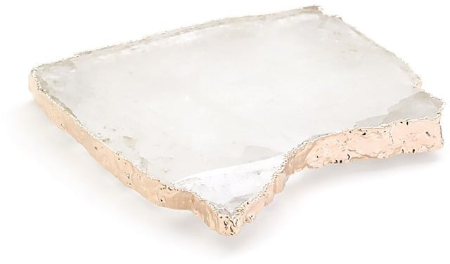 Anna New York by RabLabs Crystal & Rose Gold Kivita Coasters, Set of 2