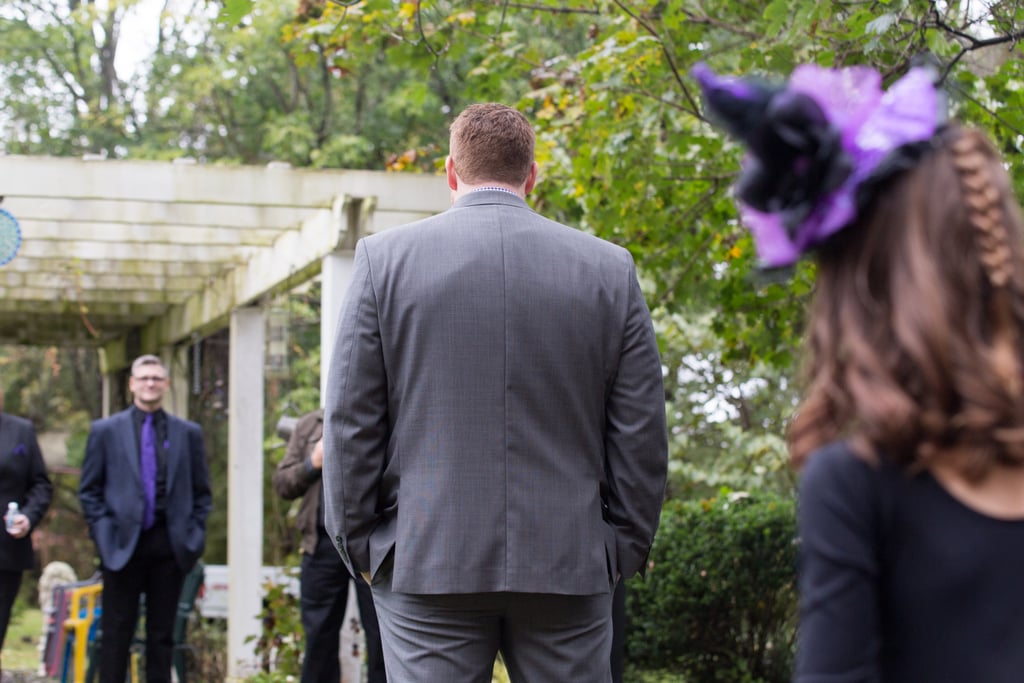 This Backyard Wedding Had Charming Rustic Halloween Decor