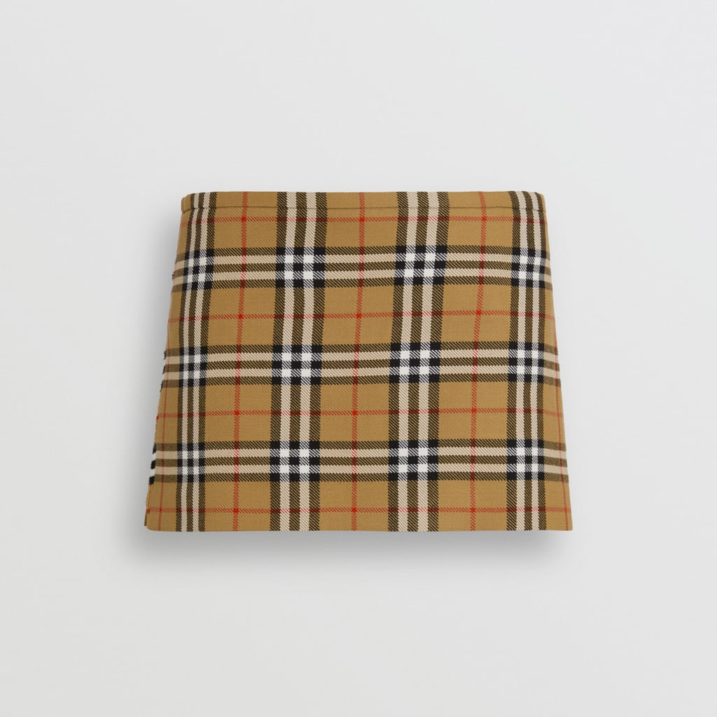 Burberry Vintage Check Wool Mini Kilt