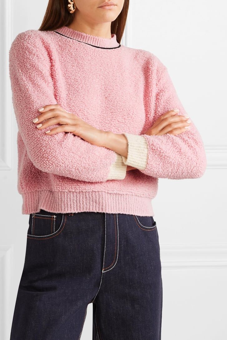 Marni Wool-Blend Fleece Sweater | Kylie Jenner Fashion Nova Pink Top | POPSUGAR Fashion Photo 11