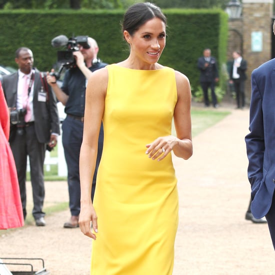 Meghan Markle Yellow Brandon Maxwell Dress