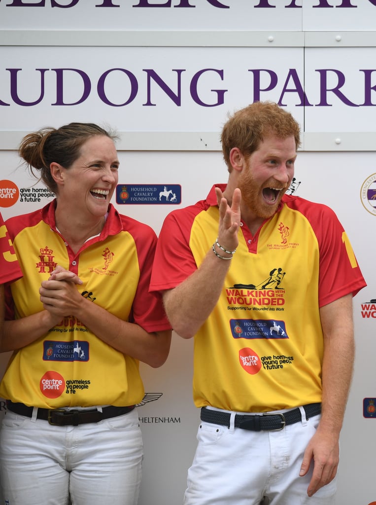 William and Harry at Polo Charity Match in England July 2017