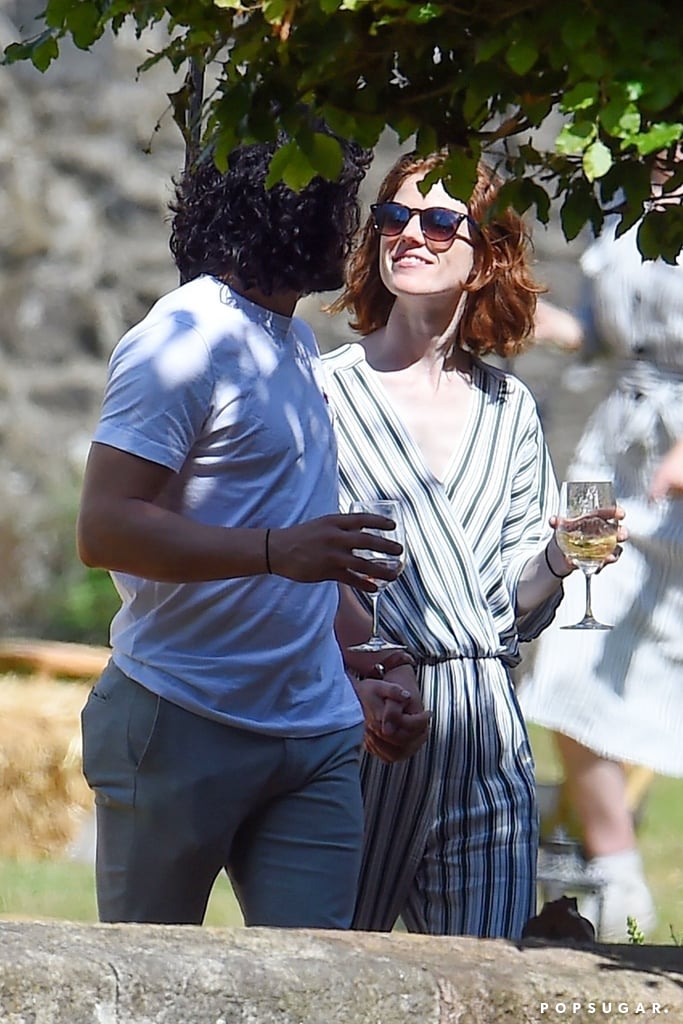 Kit Harington and Rose Leslie Out After Getting Married