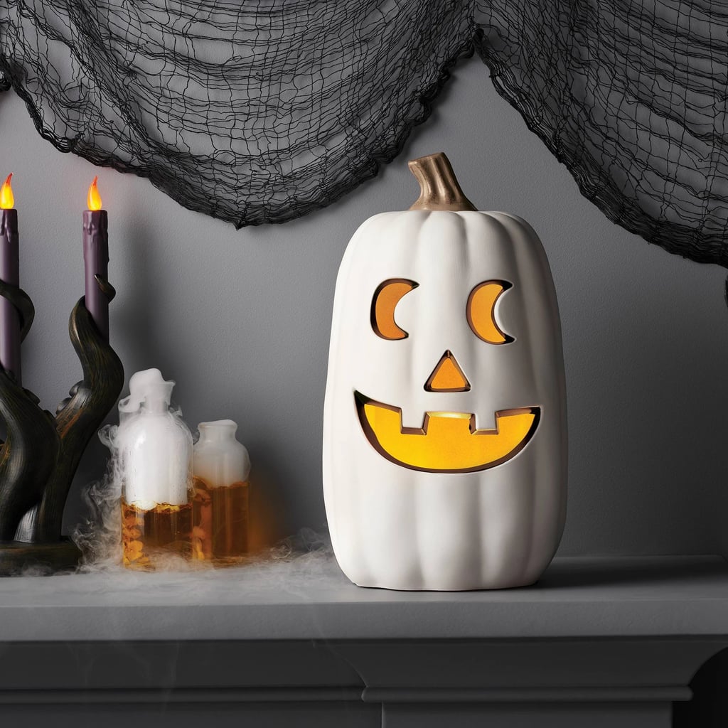 White Jack O Lantern
 Light Up White Halloween Jack o Lantern