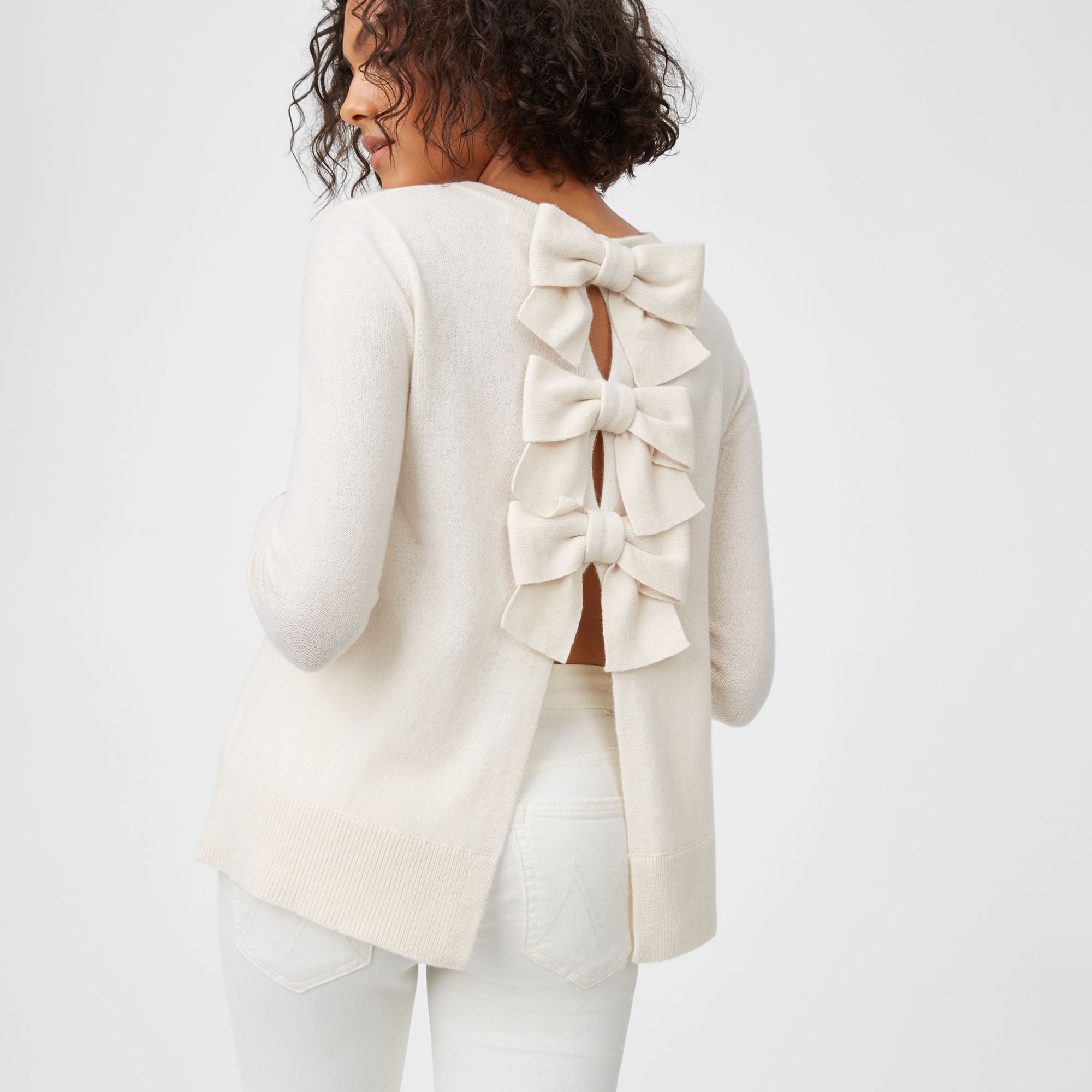 Club monaco top ruffle sleeve sweater