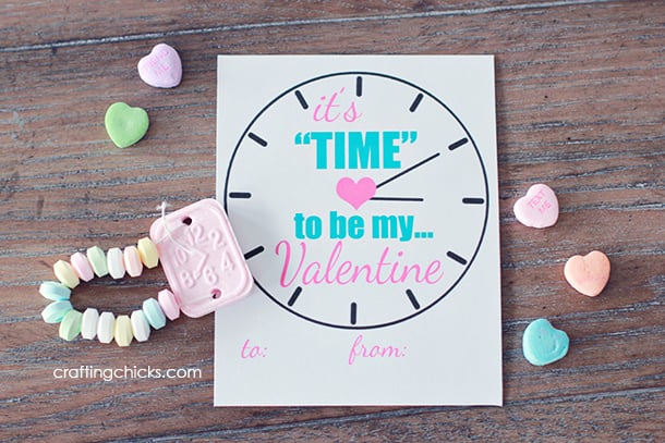 Time to Be My Valentine Printable
