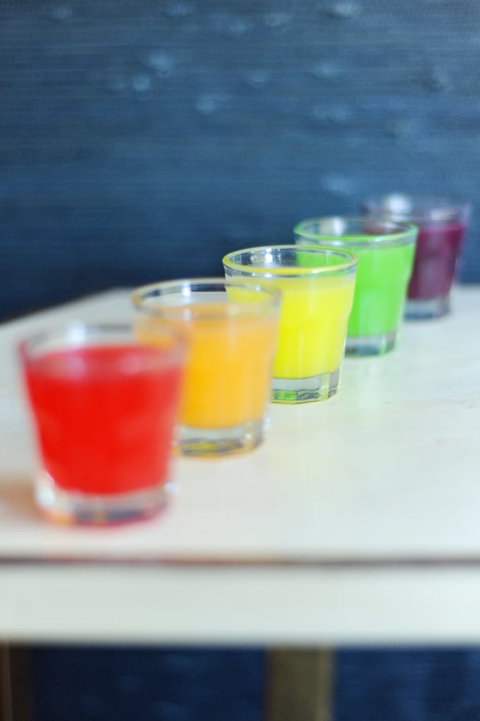 Rainbow Skittles-Infused Vodka Shots