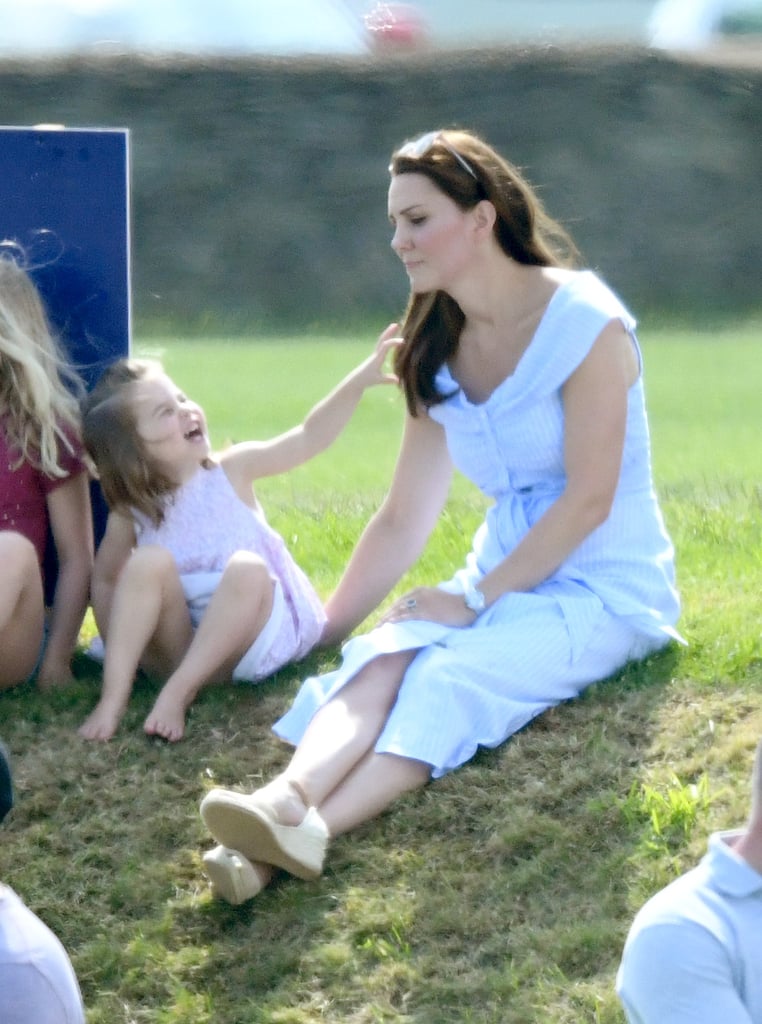 Kate Middleton Blue Dress at Polo Match 2018