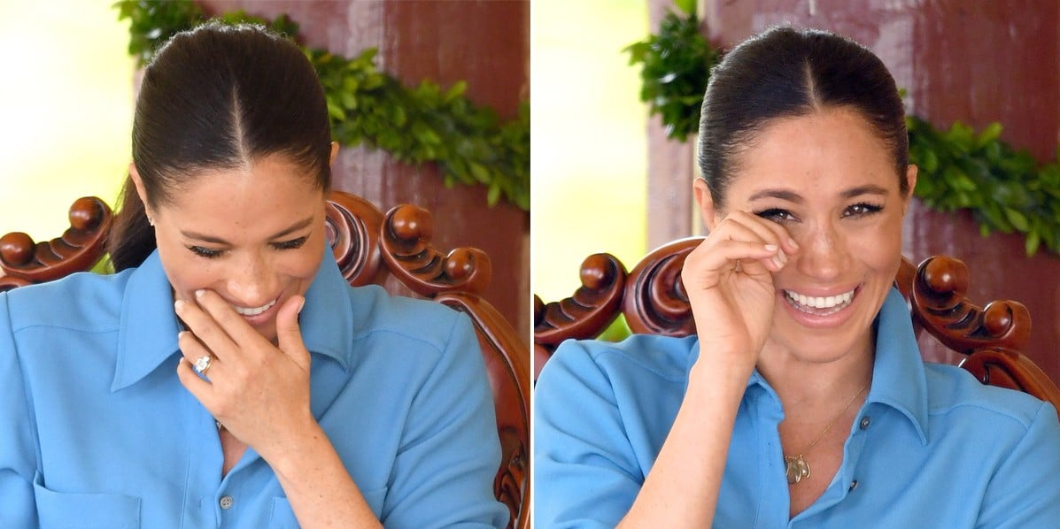 Meghan Markle Laughing at Mosquito Song in Tonga Video POPSUGAR Celebrity