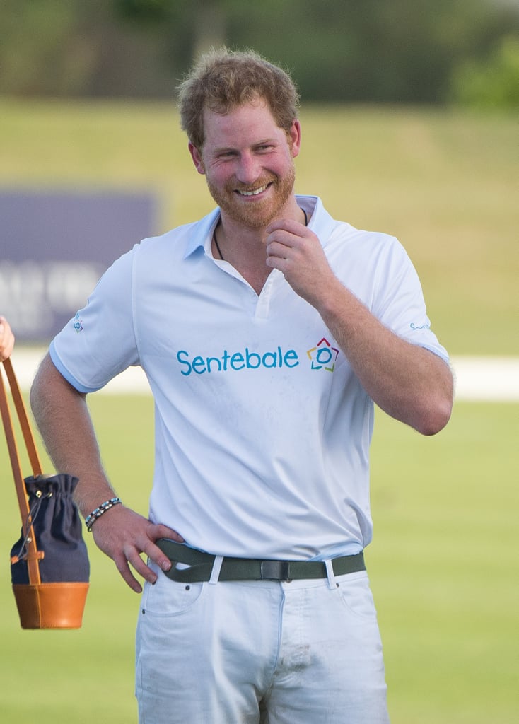 Prince Harry at Sentebale Royal Salute Polo Cup 2015