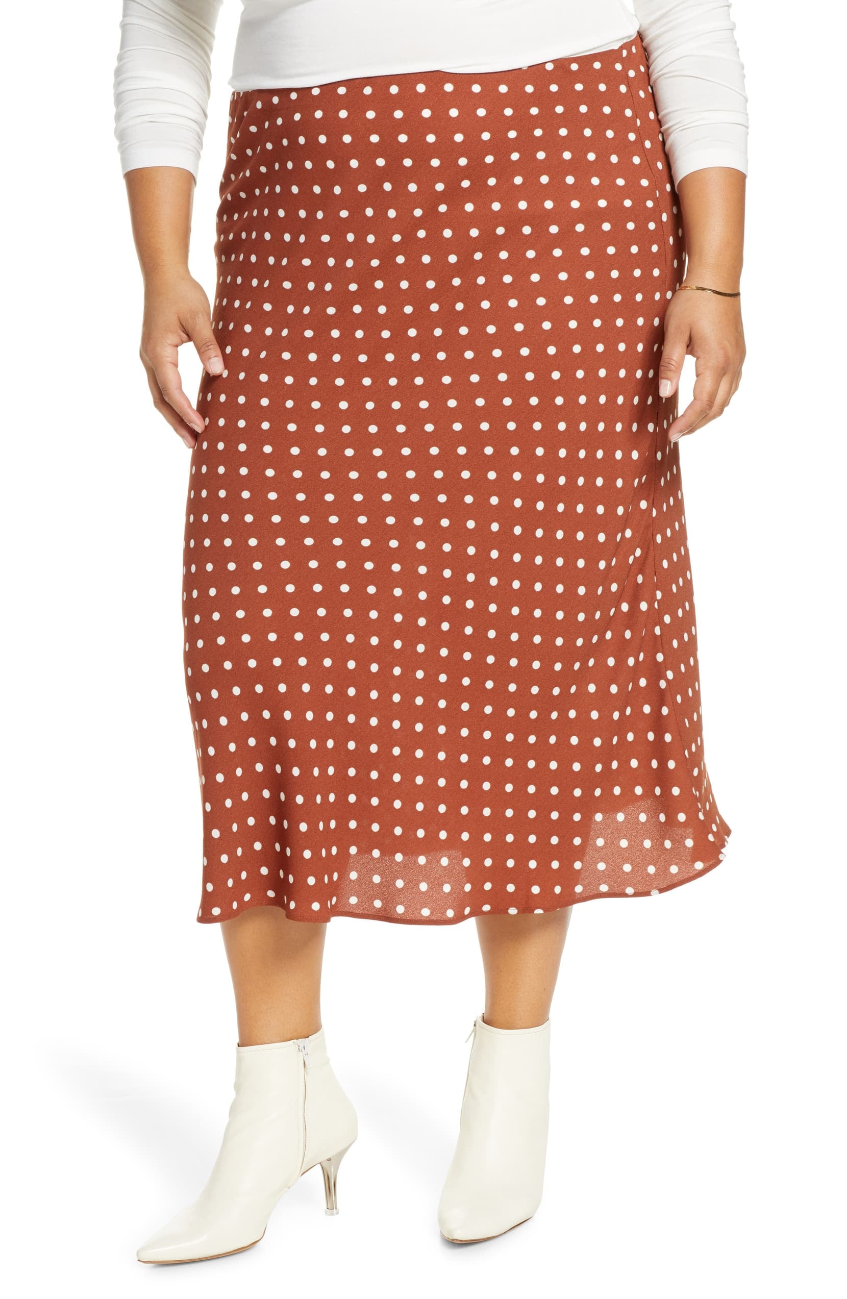 Halogen midi skirt clearance