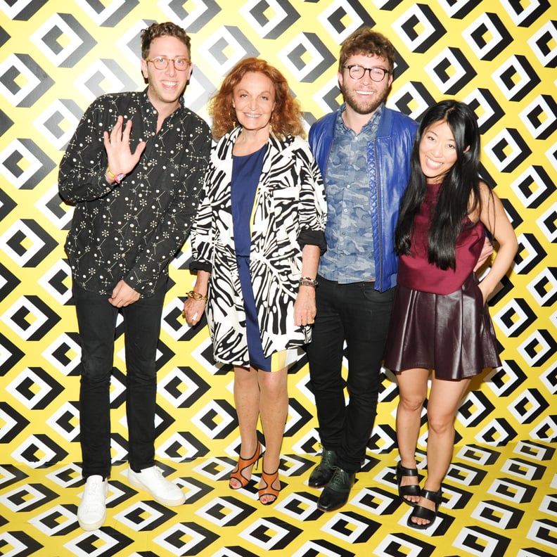 Alan Eckstein, Diane von Furstenberg, Timo Weiland, and Donna Kang