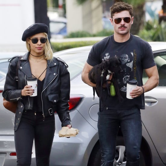 Zac Efron and Sami Miro With Their Adopted Puppy