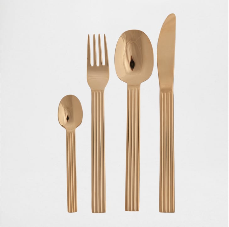 Gold flatware (45, originally 810) Zara Home Sale 2016 POPSUGAR Home Photo 13