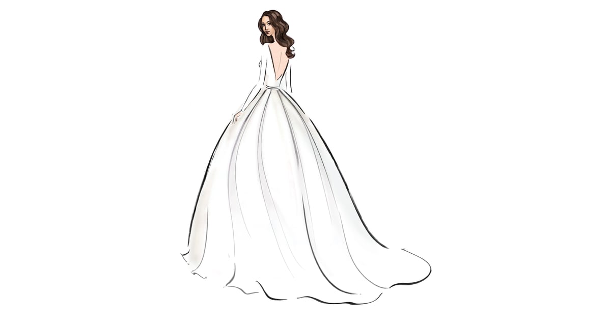 Meghan Markles Wedding Dress Sketches Popsugar Fashion Middle East Photo 6 