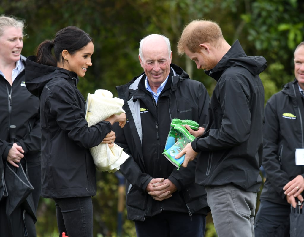 Prince Harry and Meghan Markle Toss Rainboots in New Zealand