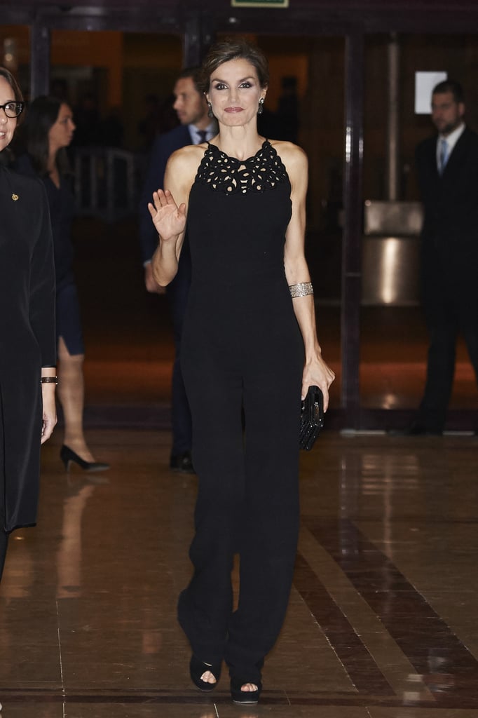 Queen Letizia of Spain's Black Jumpsuit